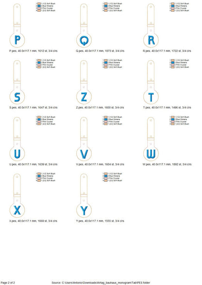 Alphabet Monogram Airtag Cover