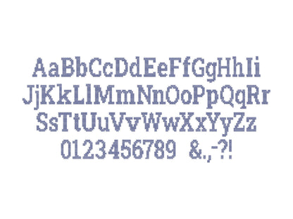 Cross stitch Font machine embroidery designs Christmas stocking