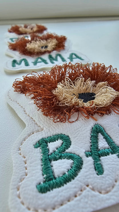 Mama Bear Papa Bear And Baby Keychain