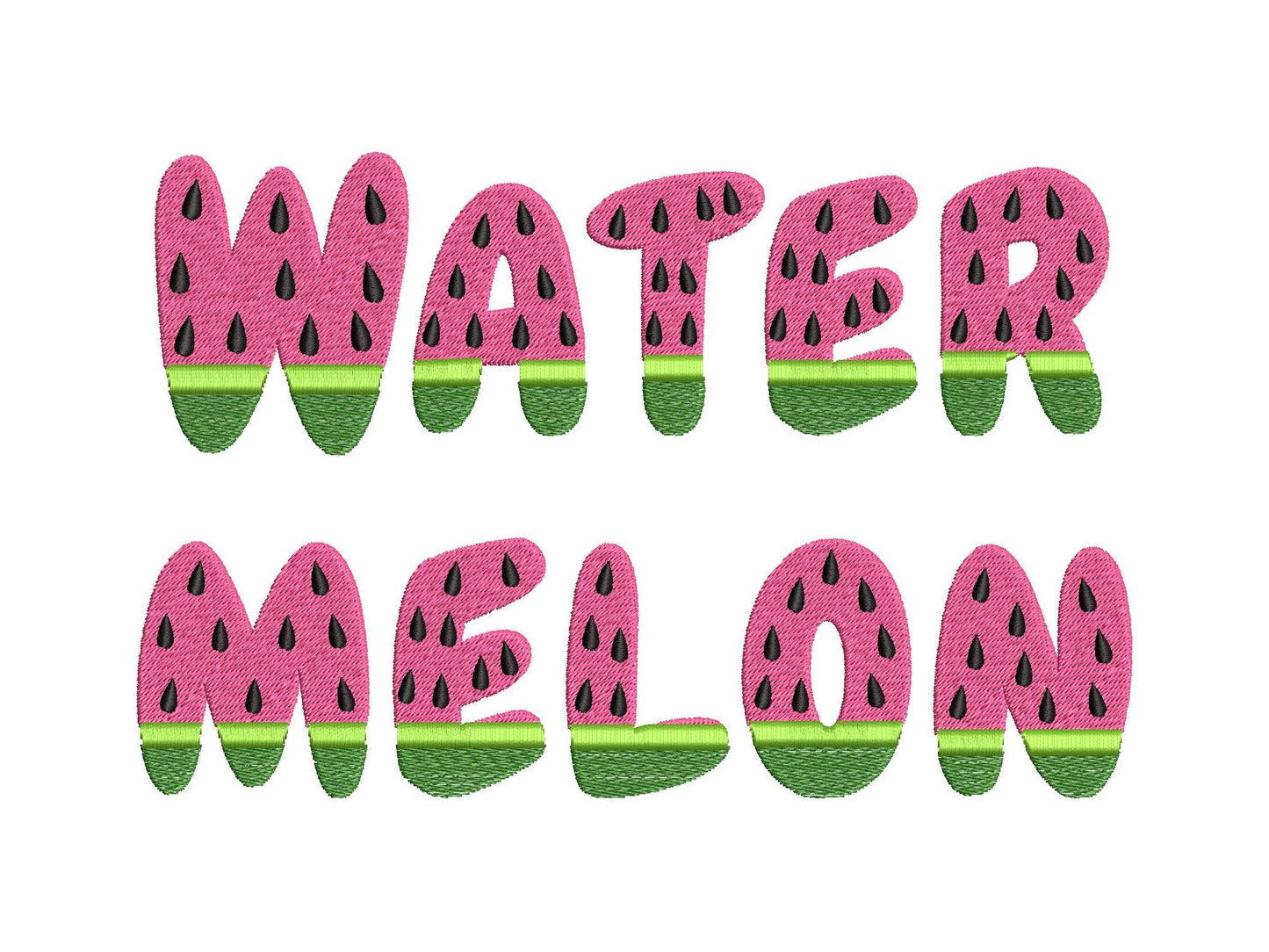 Tutti Frutti Watermelon Fruit Font