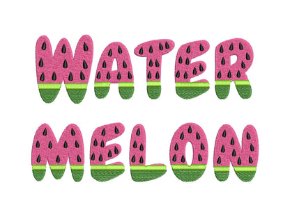 Tutti Frutti Watermelon Fruit Font
