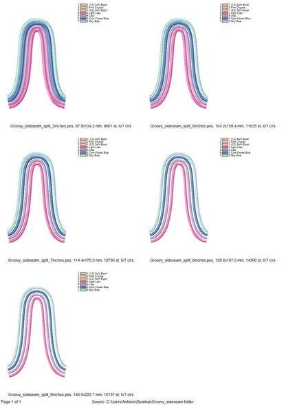 Groovy Wave Split Side Seam