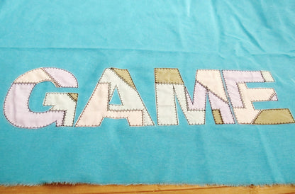 Patchwork Rag Edges Font Applique