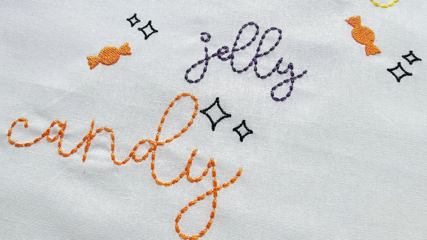 New Hand Stitch Effect Font