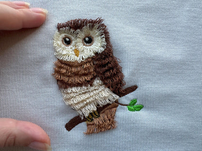 Fringed Cute Fluffy Owl