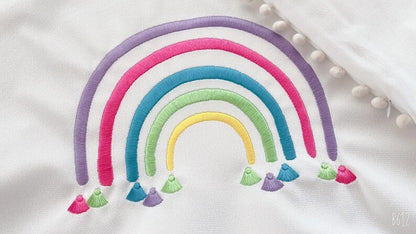 Boho Fringed Rainbow