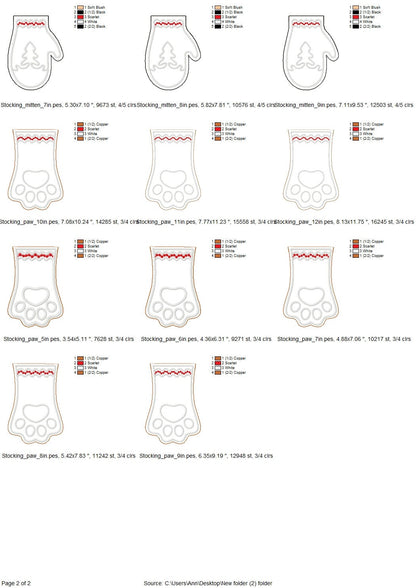 Christmas Stocking Set of 4