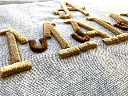 Puffy Puff Foam Horseshoe Font