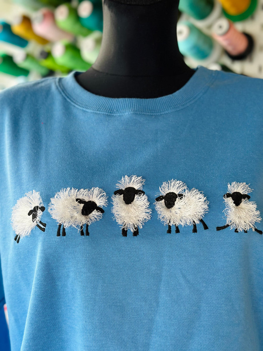 Fringed Sheep Lamb Set of 5