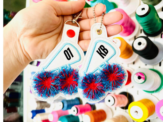 Cheerleader Megaphone Keychain