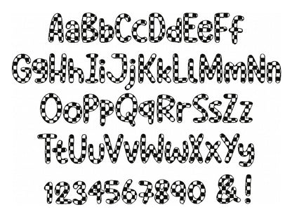Checkered Patterned Font