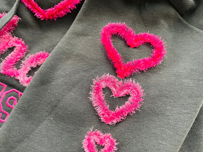 Fringed Valentine Heart Outline