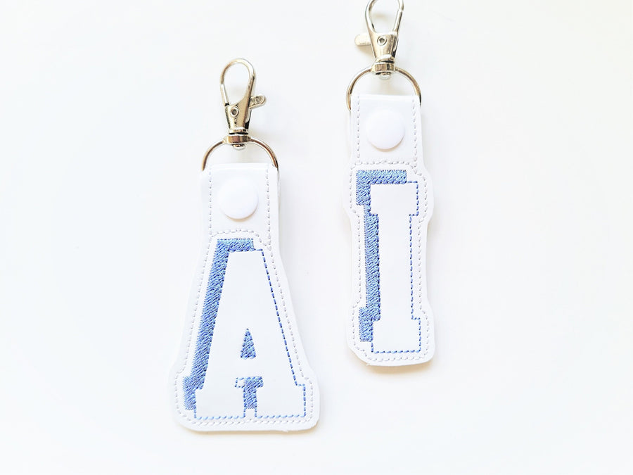 Boys Shadow Monogram Keychain