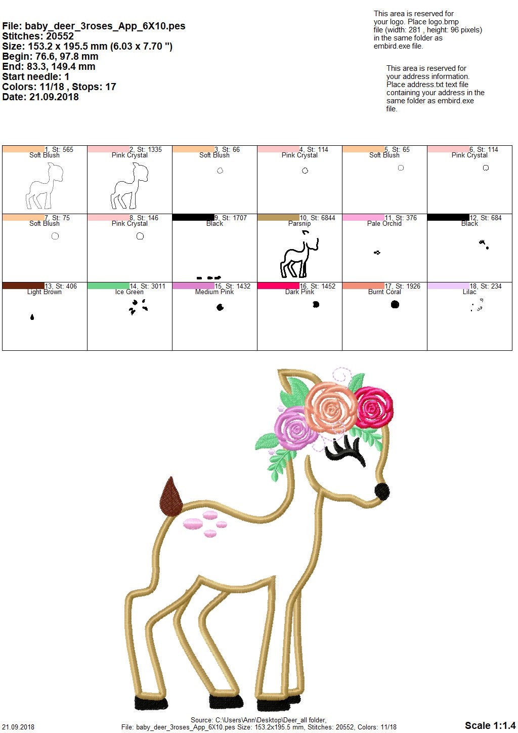 Little Baby Deer Fawn with Flowers