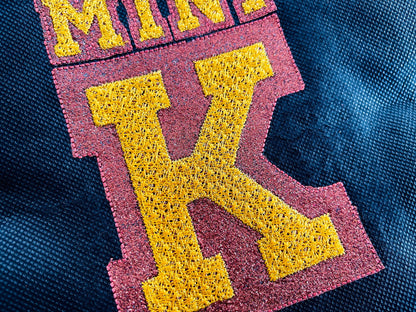 Glitter HTV Vinyl Narrow Athletic Font