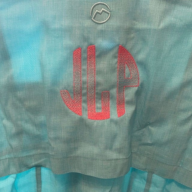 Iridescent Ombre Circle Monogram Font