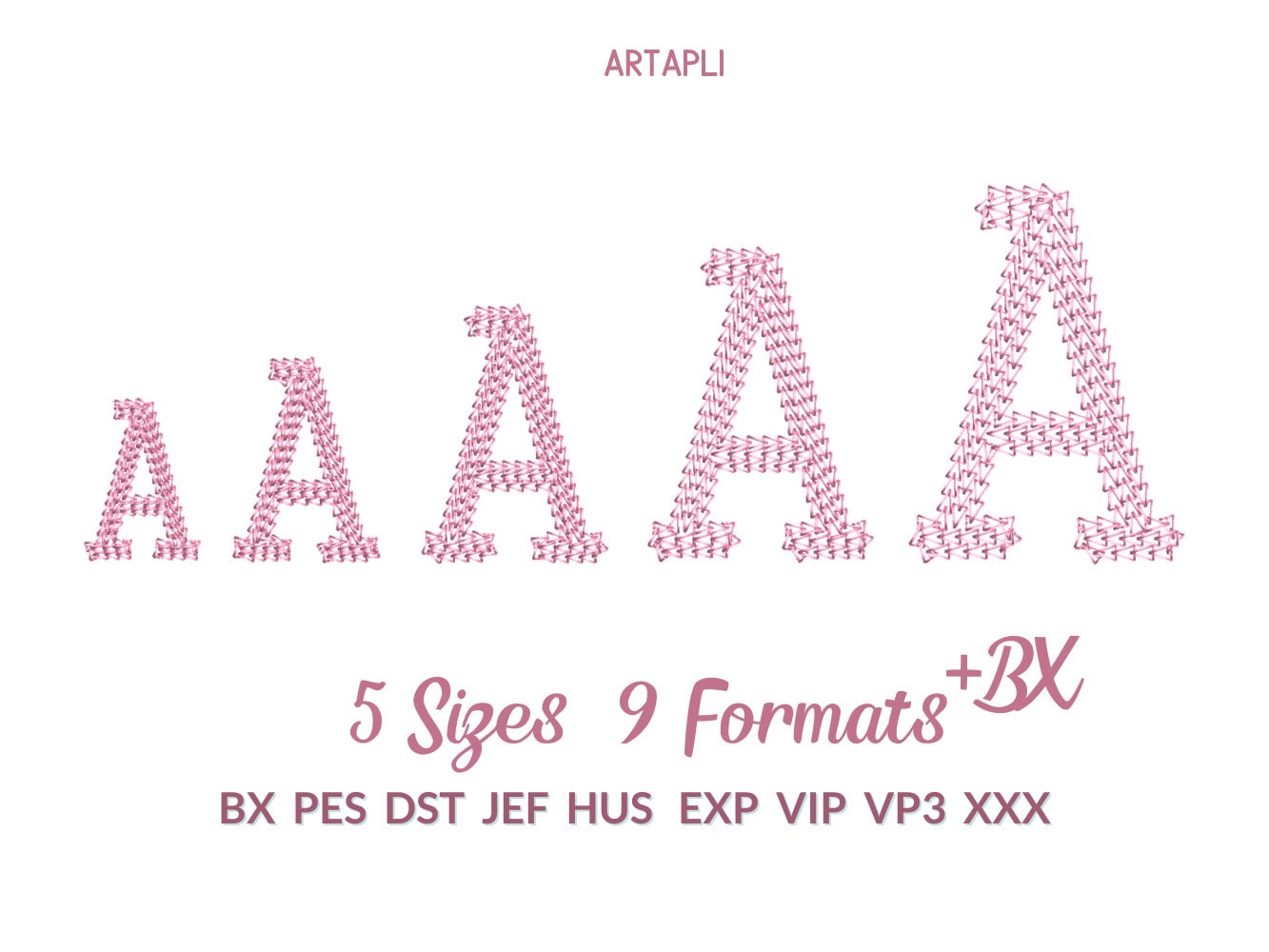 Chain Stitch Block Font