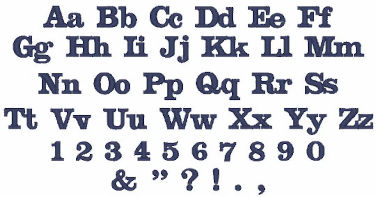 Fringed Varsity Collegiate Font