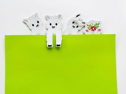 Peeking Llama Bookmark Set of 4