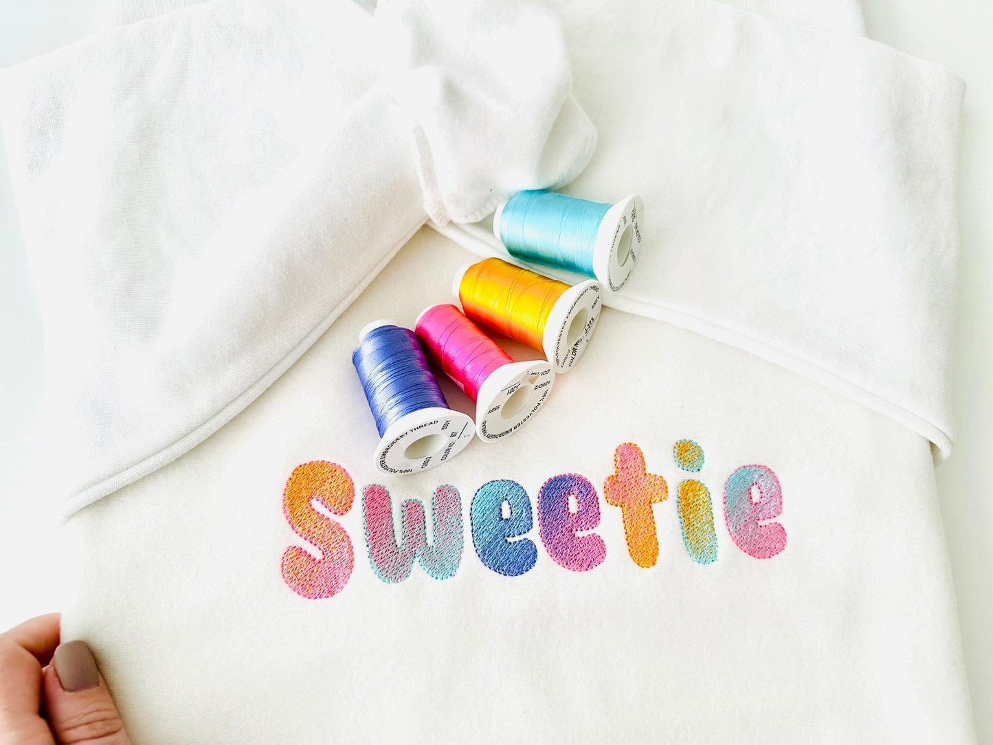Iridescent Gradient Ombre Font Sweetie