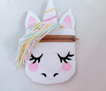 Pretty Unicorn Zipper Bag Coin Purse ITH