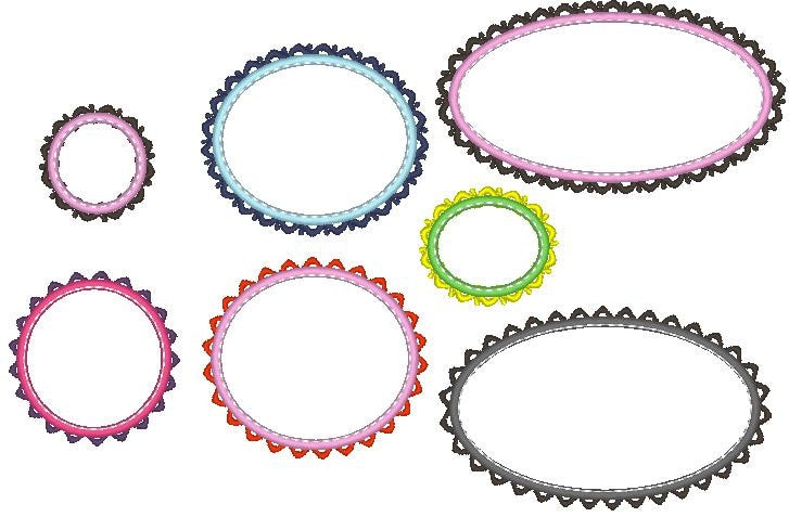 Monogram Lace Frame Set