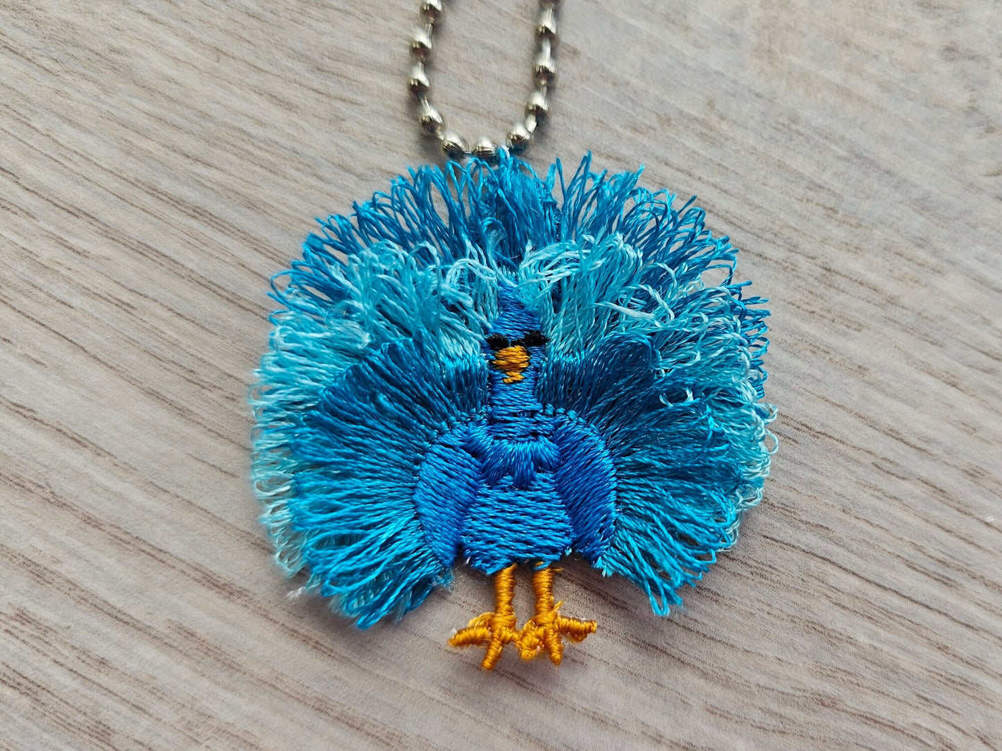 Fringe Peacock Earrings Charm