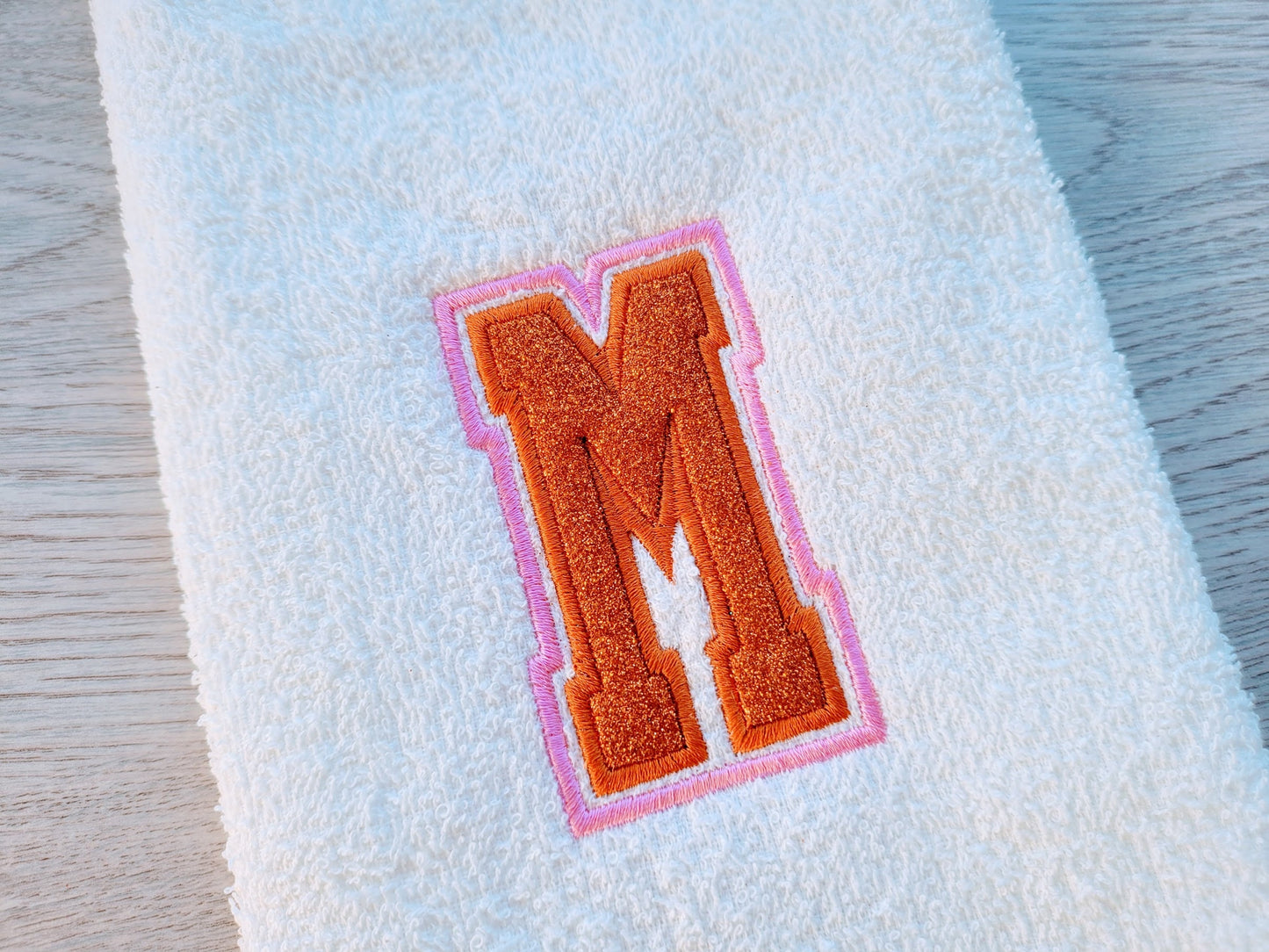 Double Applique Thin Narrow Athletic Font