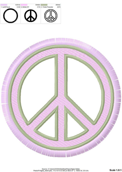 Fringed Peace Sign
