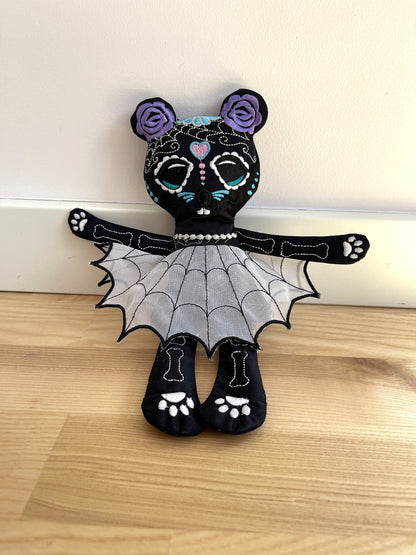 Sugar Skull Calavera Mouse Doll ITH