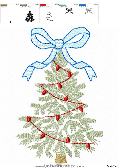 Vintage Baby Bow Christmas Tree