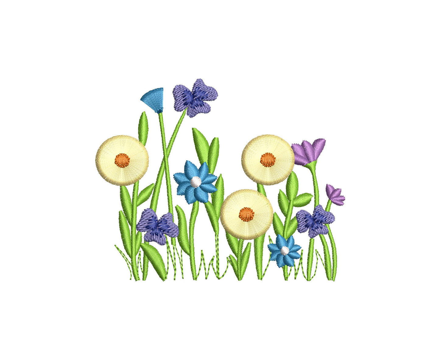 Fringed Floral Border Garden Grass