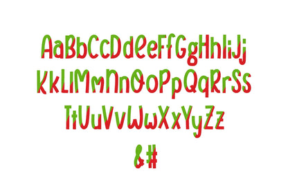 Fill Stitch Split Font Sunkissed