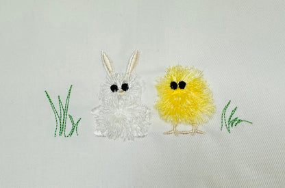 Fringed Easter Bunny and Chick Friends