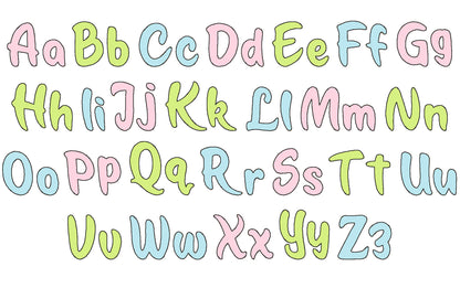 Raggedy Edge Applique Font Olaf