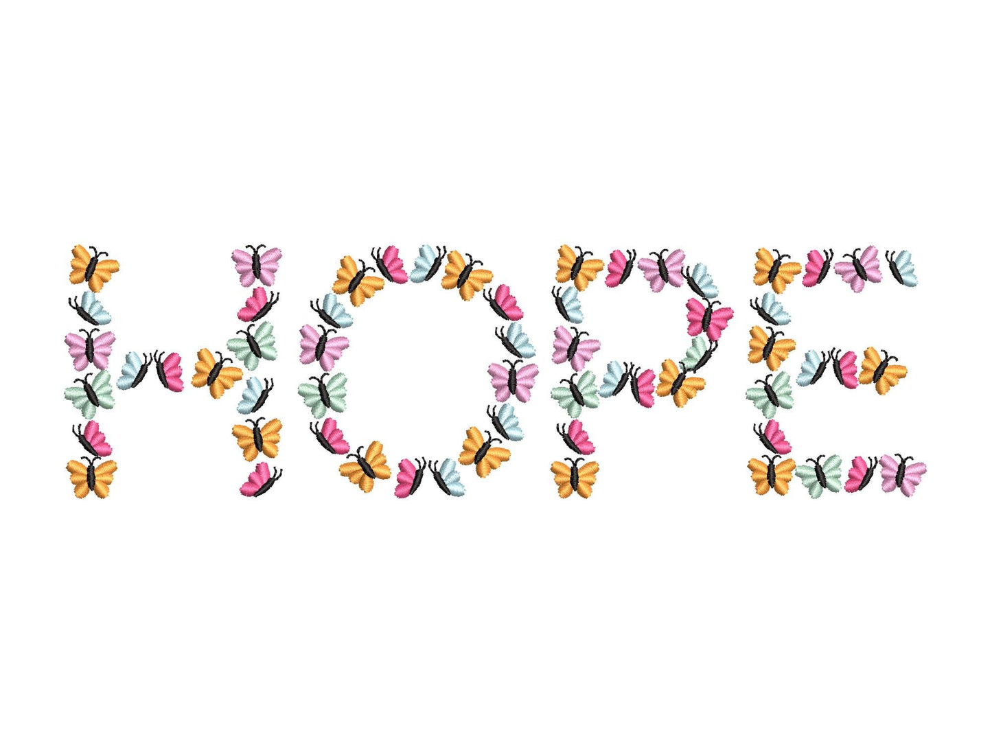 Floral Summer Butterfly Font