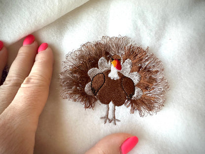 Mini Fringed Thanksgiving Turkey