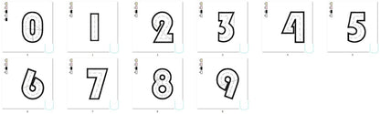 Road Birthday Numbers Applique