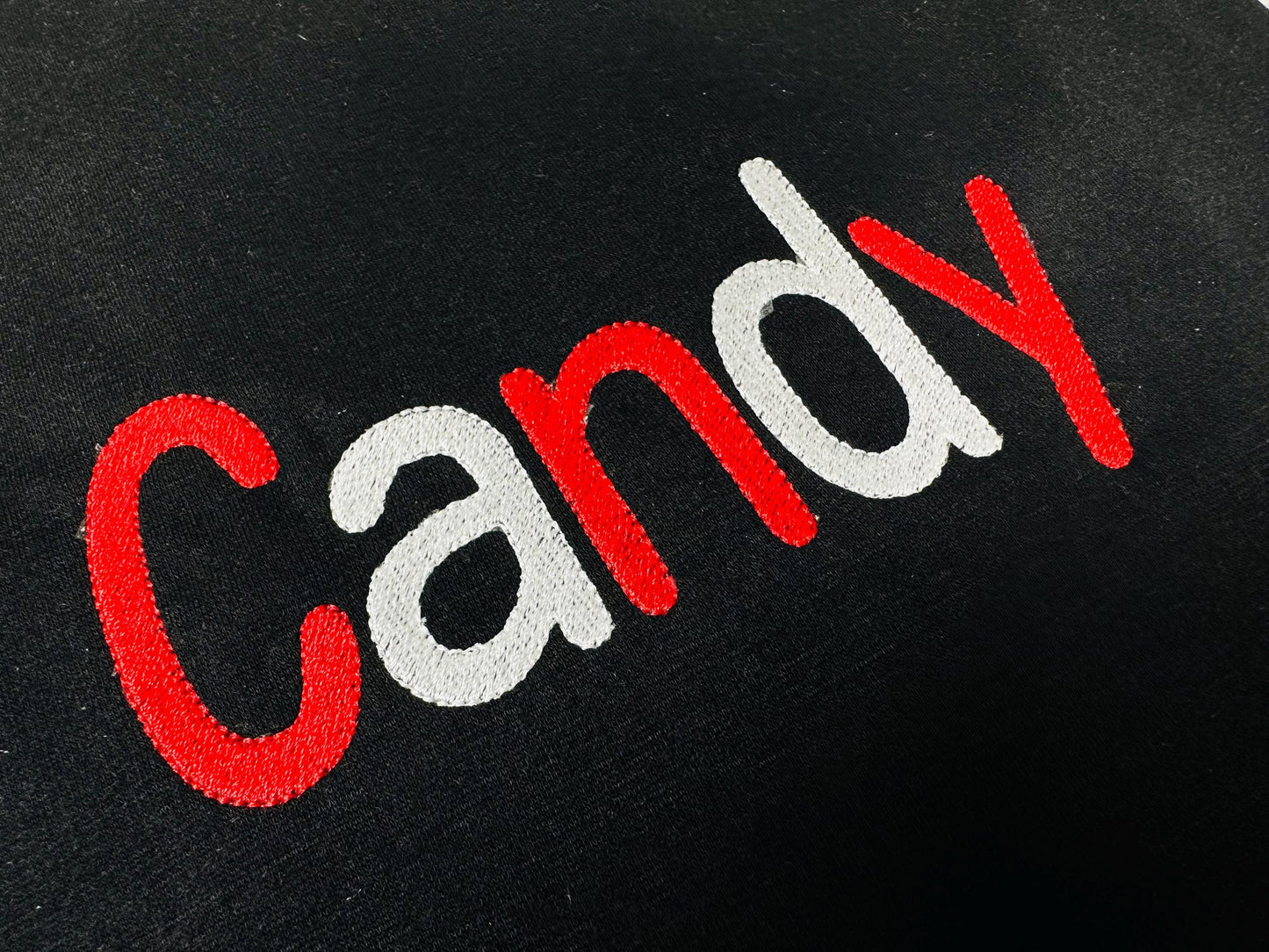 Fill Stitch Narrow Thin Font