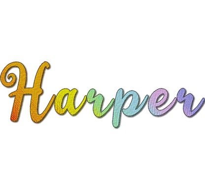 Iridescent Ombre Font Harper