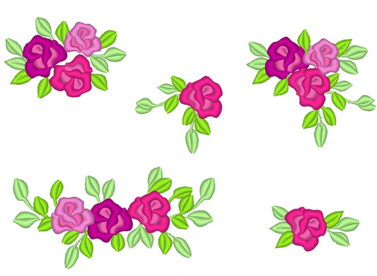 Accent Mini Rose Flower Big Set