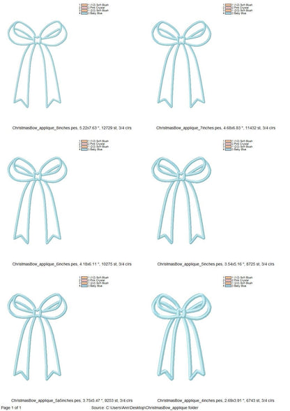 Classic Side Seam Bow Applique