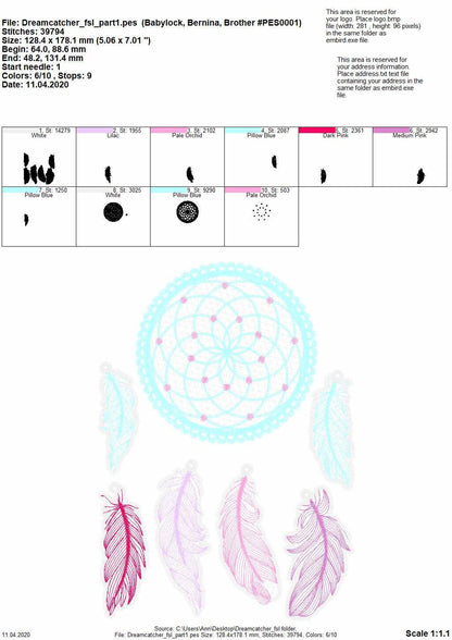 Dream Catcher with Feathers ITH