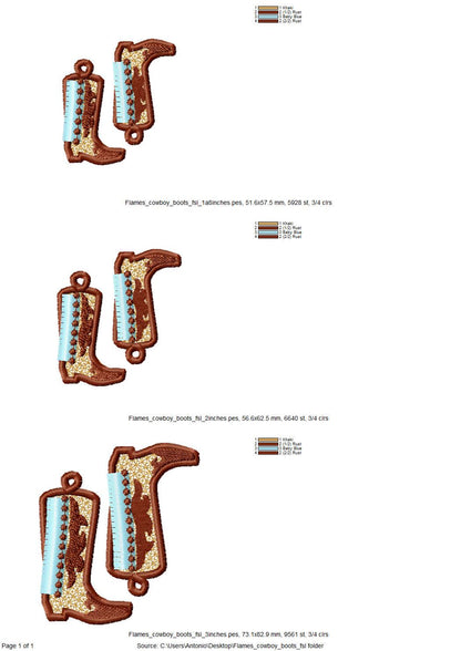 Western Cowboy Cowgirl Fringed Boots and Hat FSL