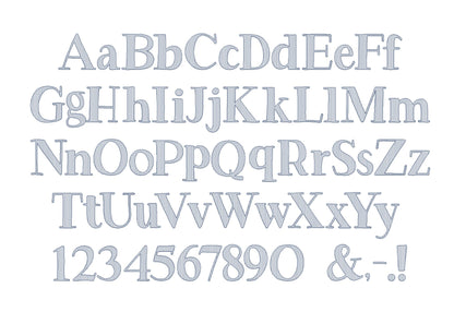 Quick Light Stitch City Font