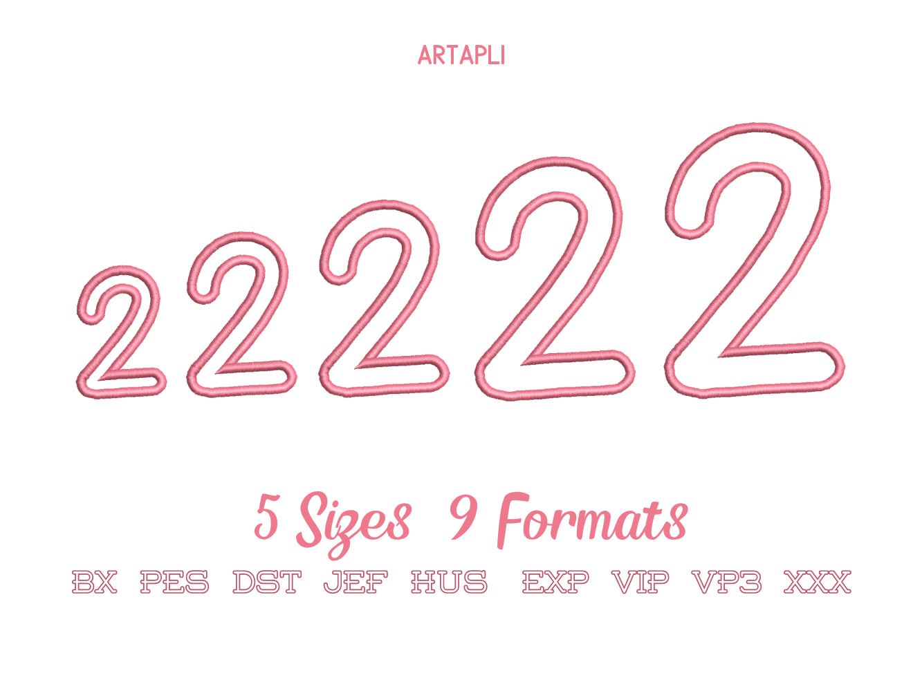 Cute Monogram Font Applique