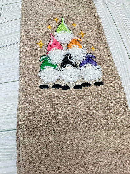 Fringed Christmas Gnome Stack of 6