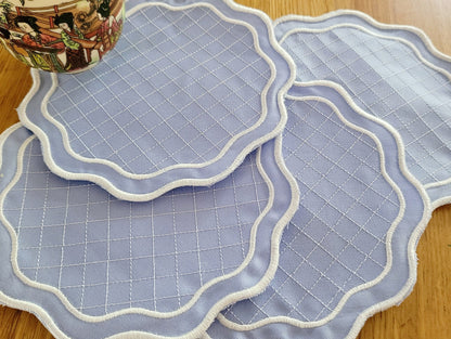 Scalloped Napkin Coaster Doily ITH