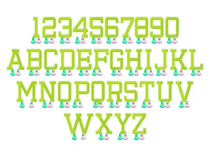 Fringed Summer Font With Tassels