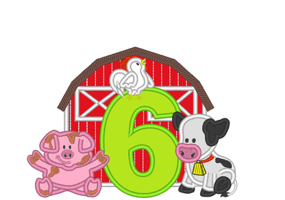 Farm Animals Birthday Numbers